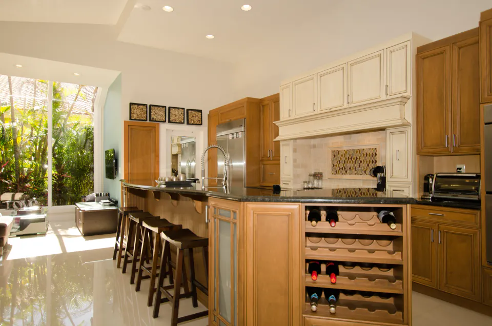 Traditional kitchen interior, real estate photography
