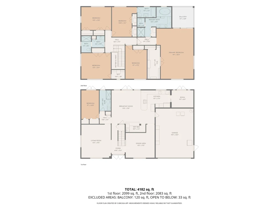 Full floor plan with dimensions, Pompano Beach